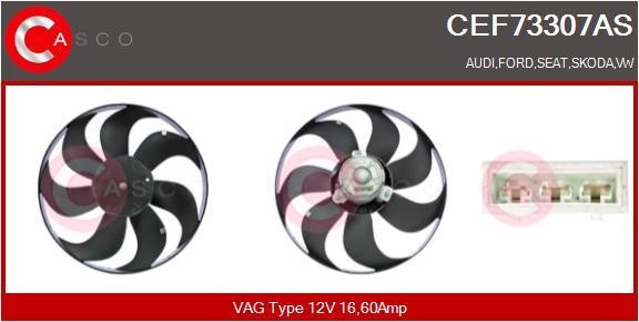 Casco CEF73307AS Hub, engine cooling fan wheel CEF73307AS
