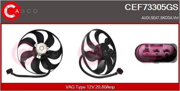 Casco CEF73305GS Hub, engine cooling fan wheel CEF73305GS