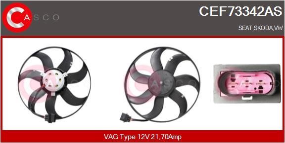 Casco CEF73342AS Hub, engine cooling fan wheel CEF73342AS