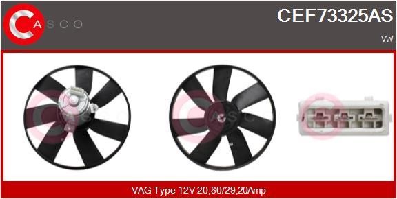 Casco CEF73325AS Hub, engine cooling fan wheel CEF73325AS