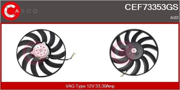 Casco CEF73353GS Hub, engine cooling fan wheel CEF73353GS