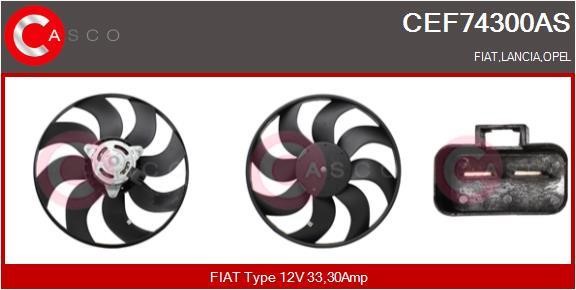 Casco CEF74300AS Hub, engine cooling fan wheel CEF74300AS