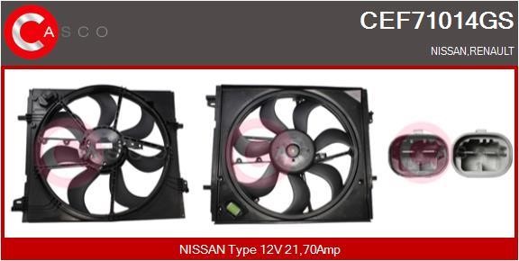 Casco CEF71014GS Electric Motor, radiator fan CEF71014GS