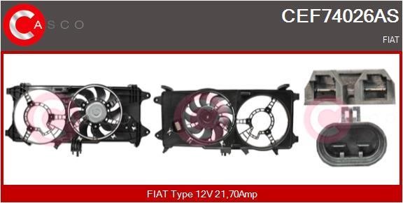 Casco CEF74026AS Electric Motor, radiator fan CEF74026AS