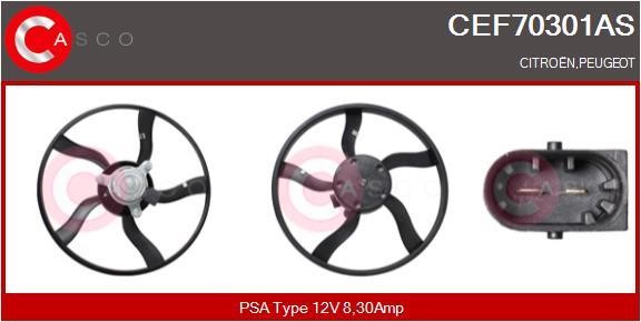 Casco CEF70301AS Hub, engine cooling fan wheel CEF70301AS