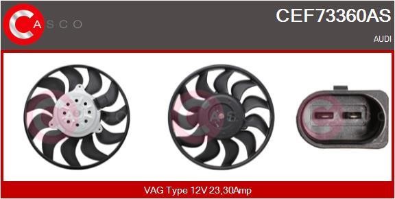 Casco CEF73360AS Hub, engine cooling fan wheel CEF73360AS