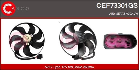 Casco CEF73301GS Hub, engine cooling fan wheel CEF73301GS