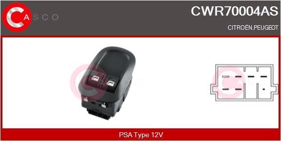 Window control switch Citroen Jumpy: CWR70004AS Casco Window regulator button block