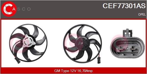 Casco CEF77301AS Hub, engine cooling fan wheel CEF77301AS