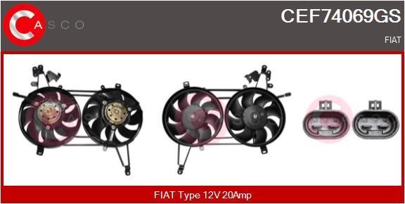 Casco CEF74069GS Electric Motor, radiator fan CEF74069GS
