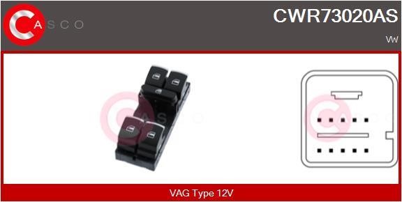 Casco CWR73020AS Window regulator button block CWR73020AS