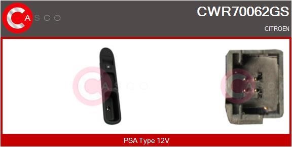 Casco CWR70062GS Power window button CWR70062GS