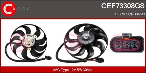 Casco CEF73308GS Hub, engine cooling fan wheel CEF73308GS