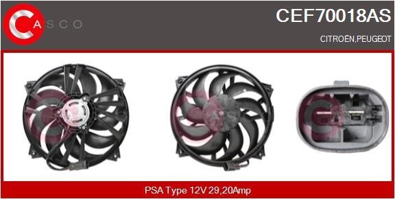 Casco CEF70018AS Electric Motor, radiator fan CEF70018AS