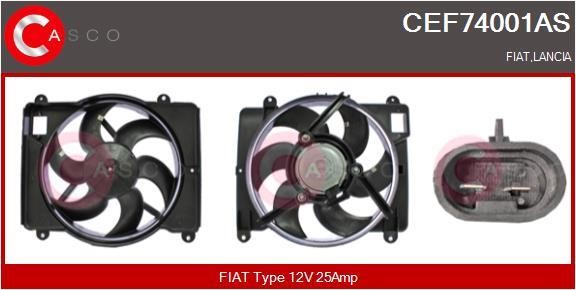 Casco CEF74001AS Electric Motor, radiator fan CEF74001AS