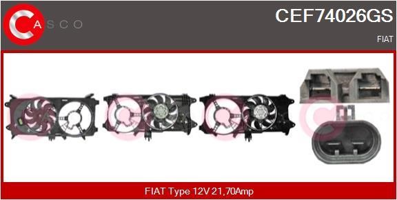 Casco CEF74026GS Electric Motor, radiator fan CEF74026GS