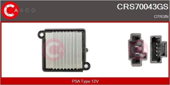 Casco CRS70043GS Resistor, interior blower CRS70043GS
