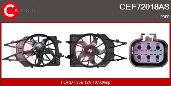 Casco CEF72018AS Electric Motor, radiator fan CEF72018AS