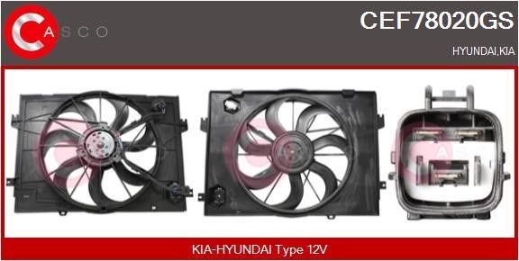 Casco CEF78020GS Electric Motor, radiator fan CEF78020GS