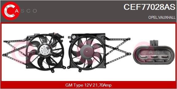 Casco CEF77028AS Electric Motor, radiator fan CEF77028AS