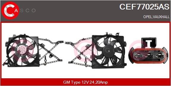 Casco CEF77025AS Electric Motor, radiator fan CEF77025AS