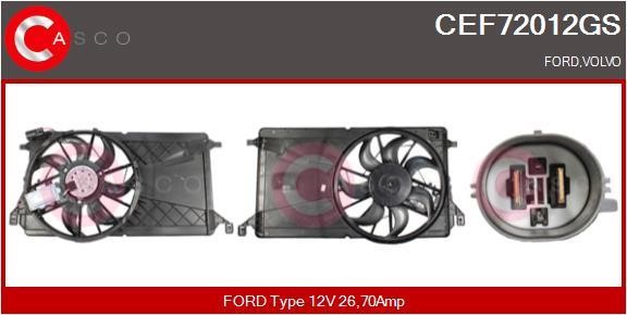 Casco CEF72012GS Electric Motor, radiator fan CEF72012GS
