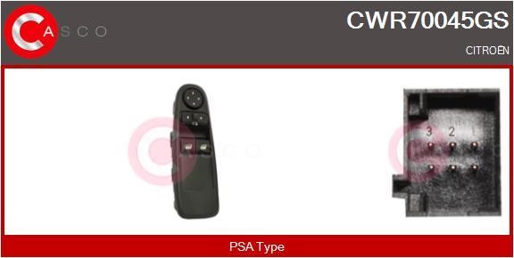 Casco CWR70045GS Power window button CWR70045GS