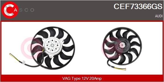 Casco CEF73366GS Hub, engine cooling fan wheel CEF73366GS