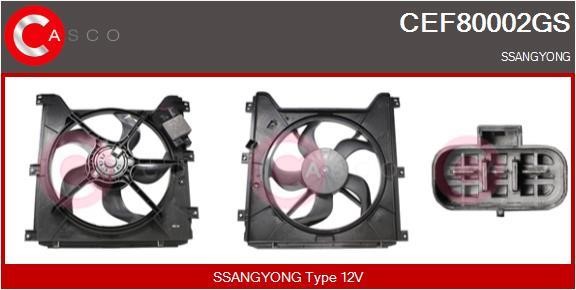 Casco CEF80002GS Electric Motor, radiator fan CEF80002GS