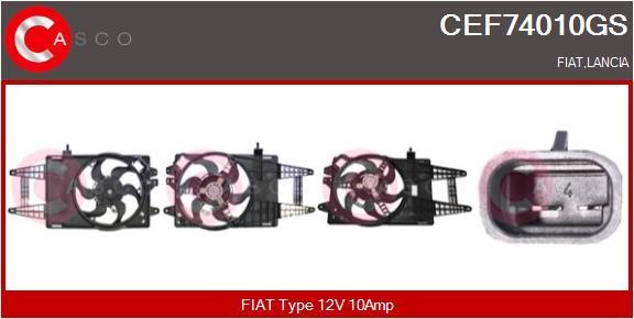 Casco CEF74010GS Electric Motor, radiator fan CEF74010GS