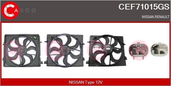 Casco CEF71015GS Electric Motor, radiator fan CEF71015GS