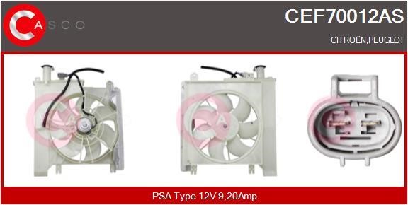 Casco CEF70012AS Electric Motor, radiator fan CEF70012AS