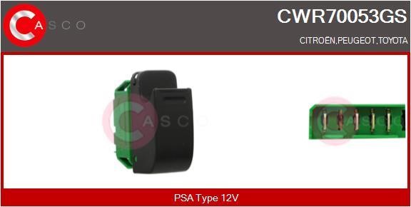 Casco CWR70053GS Power window button CWR70053GS