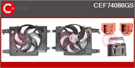 Casco CEF74086GS Electric Motor, radiator fan CEF74086GS