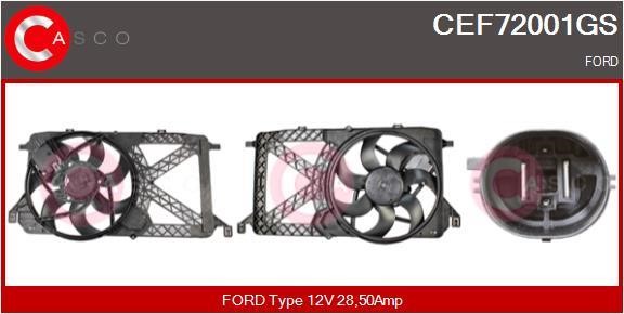Casco CEF72001GS Electric Motor, radiator fan CEF72001GS