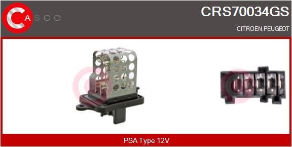 Casco CRS70034GS Resistor, interior blower CRS70034GS
