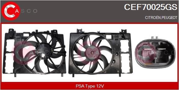 Casco CEF70025GS Electric Motor, radiator fan CEF70025GS