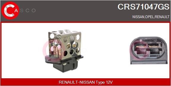 Casco CRS71047GS Pre-resistor, electro motor radiator fan CRS71047GS