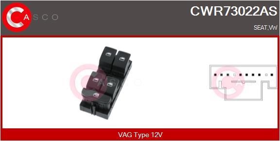 Casco CWR73022AS Window regulator button block CWR73022AS