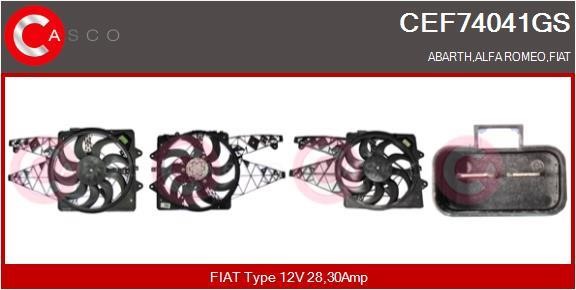 Casco CEF74041GS Electric Motor, radiator fan CEF74041GS
