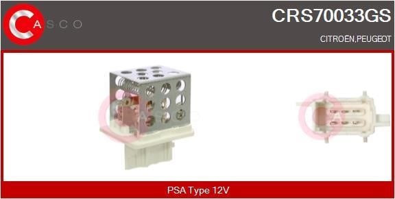 Casco CRS70033GS Resistor, interior blower CRS70033GS