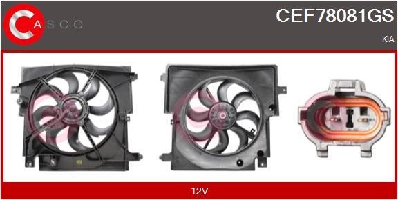 Casco CEF78081GS Electric Motor, radiator fan CEF78081GS