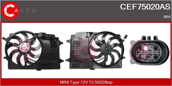Casco CEF75020AS Electric Motor, radiator fan CEF75020AS