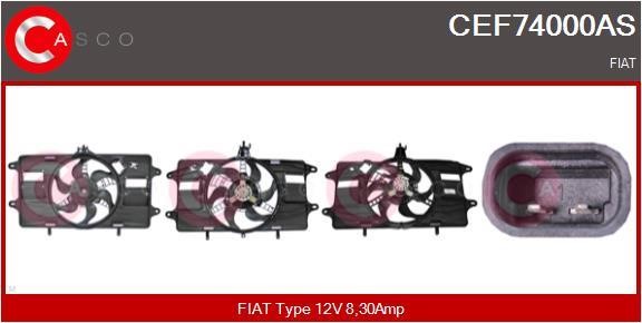 Casco CEF74000AS Electric Motor, radiator fan CEF74000AS