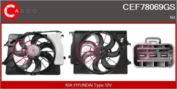 Casco CEF78069GS Electric Motor, radiator fan CEF78069GS