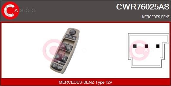 Casco CWR76025AS Window regulator button block CWR76025AS