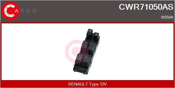 Window control switch Nissan: CWR71050AS Casco Power window button