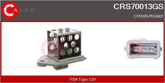 Casco CRS70013GS Pre-resistor, electro motor radiator fan CRS70013GS
