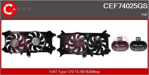 Casco CEF74025GS Electric Motor, radiator fan CEF74025GS