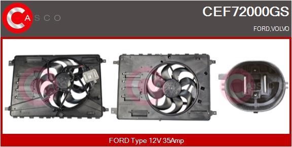 Casco CEF72000GS Electric Motor, radiator fan CEF72000GS